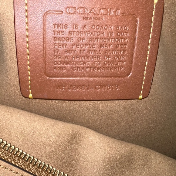 Coach Empire Carryall Bag 40 Honey Brown - Picture 6 of 6
